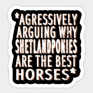 Shetland pony saying riding Shetty little horse Sticker